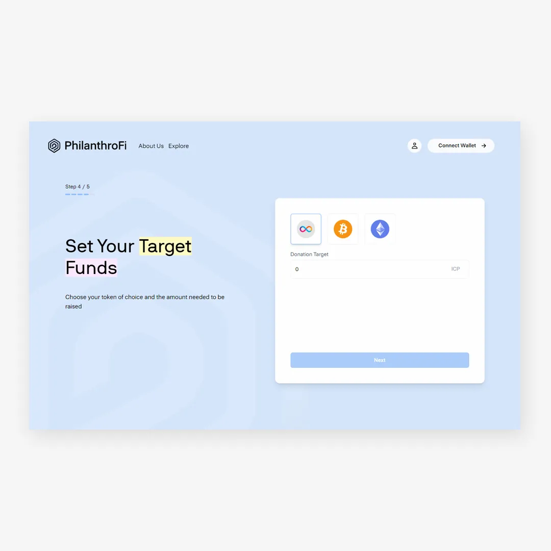 Create Campaign - Amount