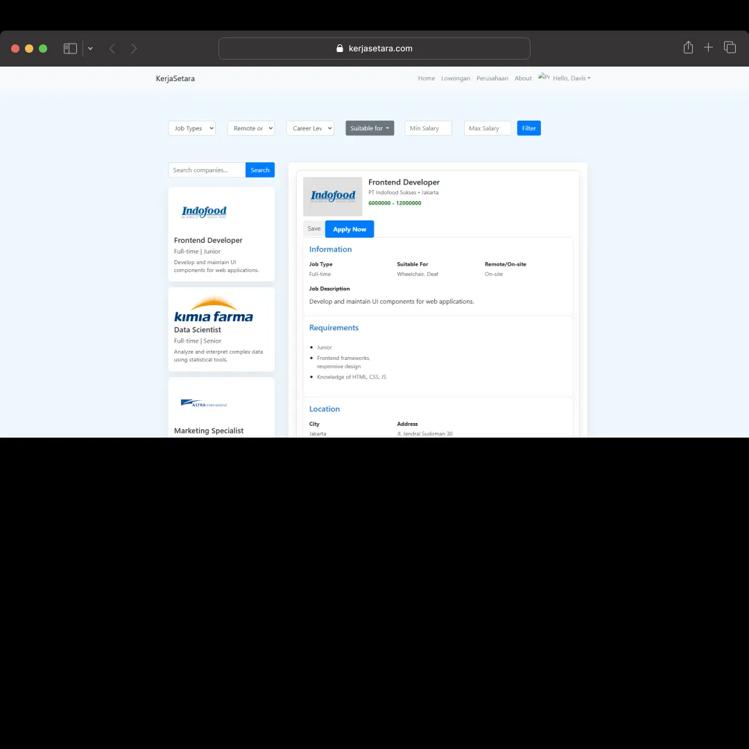 Job Page